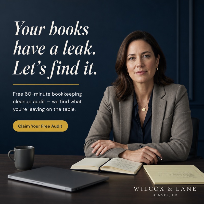 Wilcox & Lane bookkeeping ad