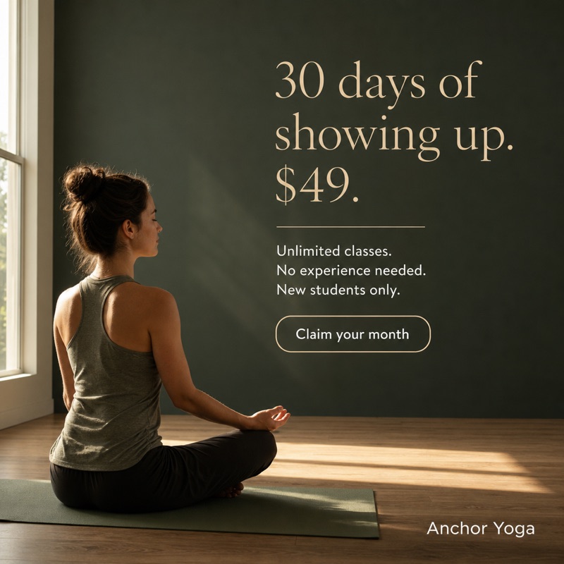 Anchor Yoga studio ad